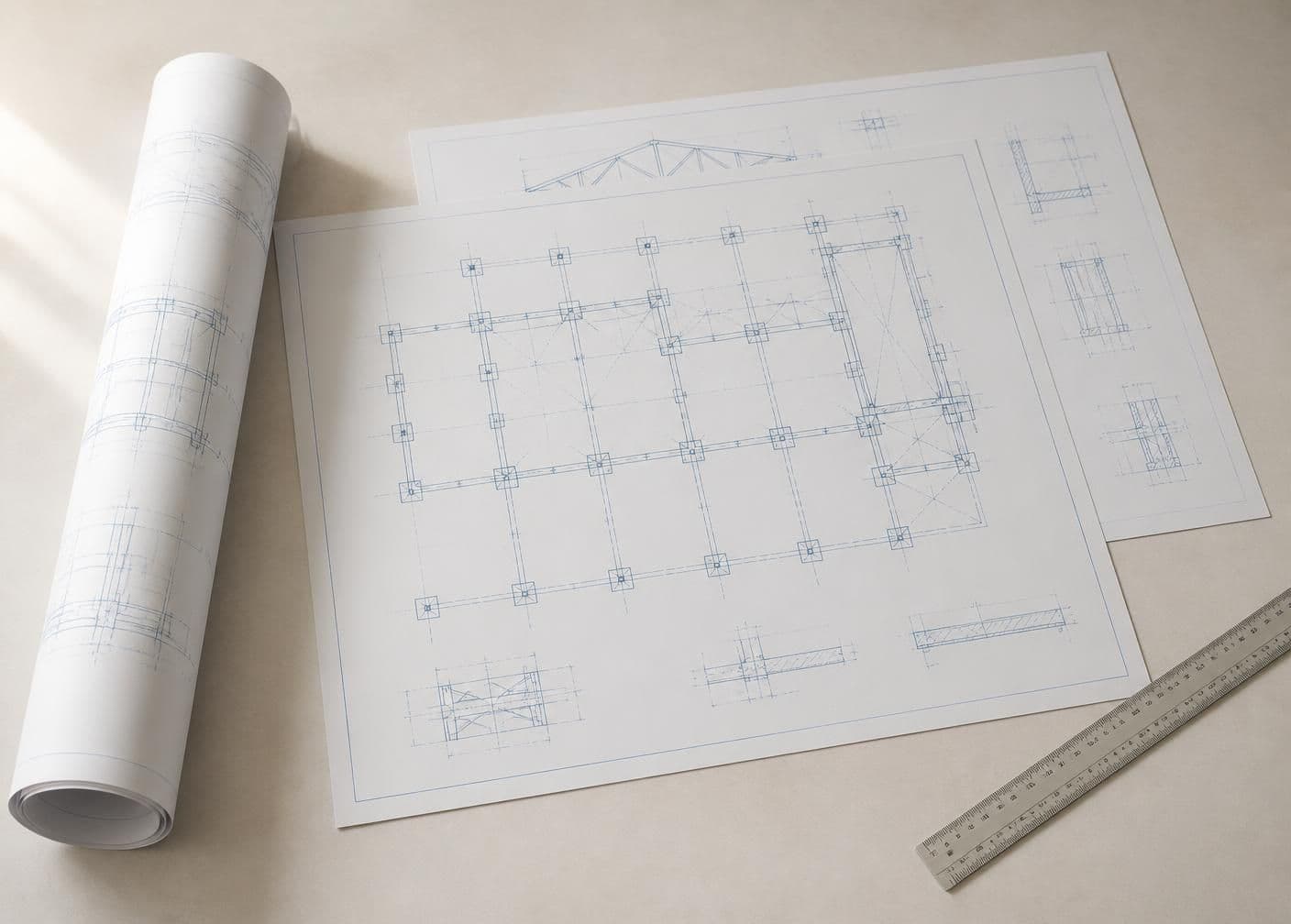 Technical drawings and construction plans