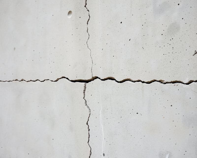 Crack in a concrete wall